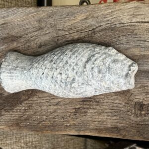 Hand-carved fish sculpture by Martin Scorey