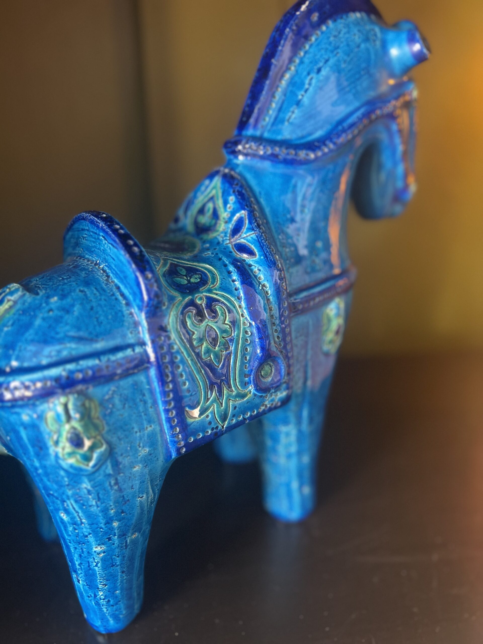 Bitossi Rimini Blu (Blue) Horse – Aldo Londi, Italy - Image 2